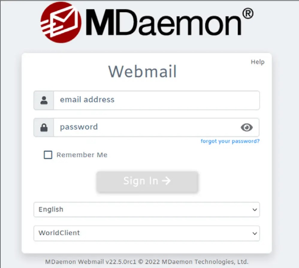 Authentication panel of the WorldClient component (Source - Securelist)