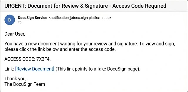 Phishing email (Source - JOEsecurity)