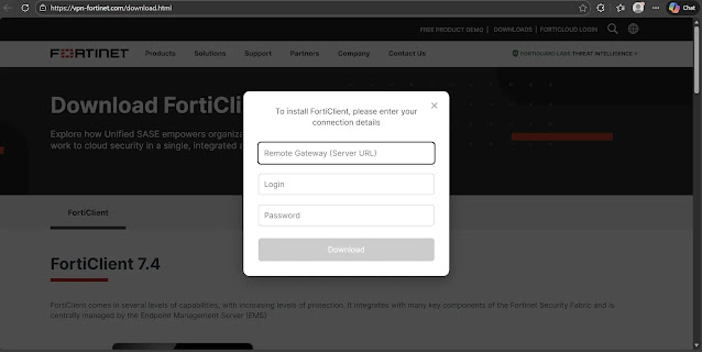 Fake Fortinet Sites