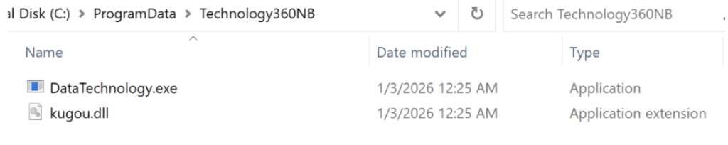 Folder “Technology360NB” created