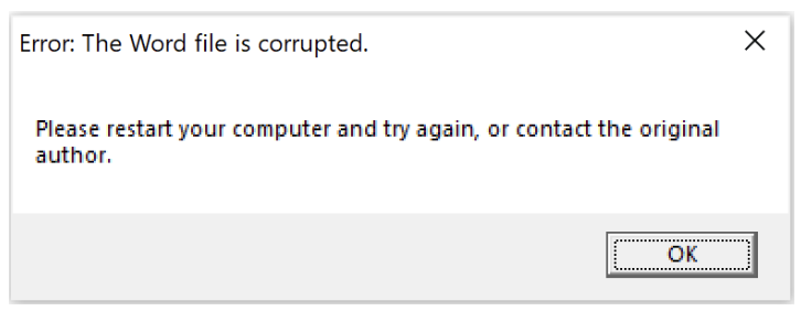Message box prompting user to restart