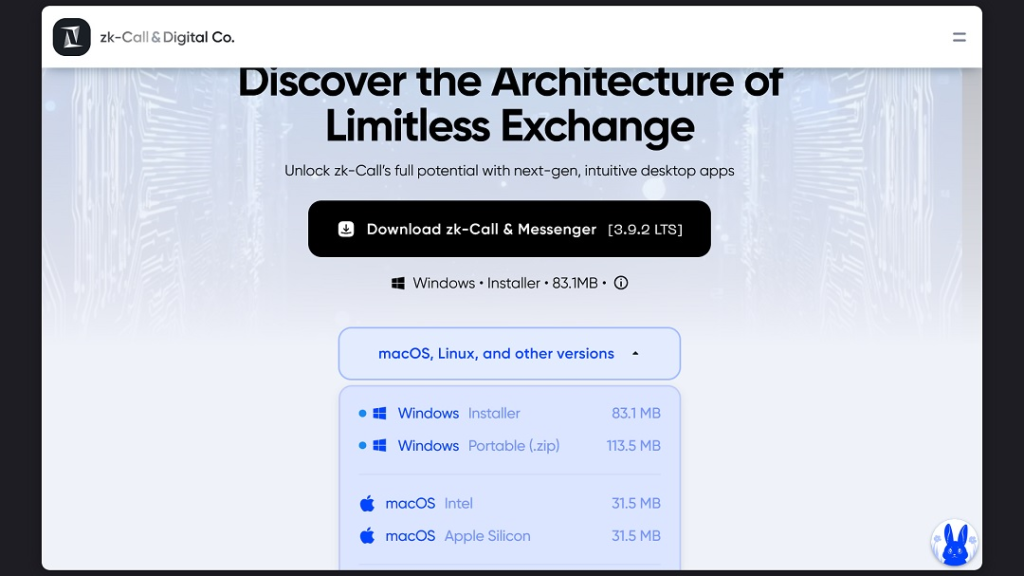 The download page of zk-Call is identified by Jamf in this new MacSync campaign