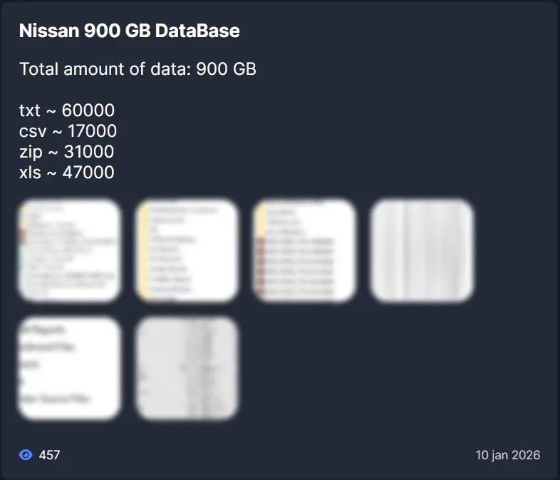 Data stolen (Source - X)
