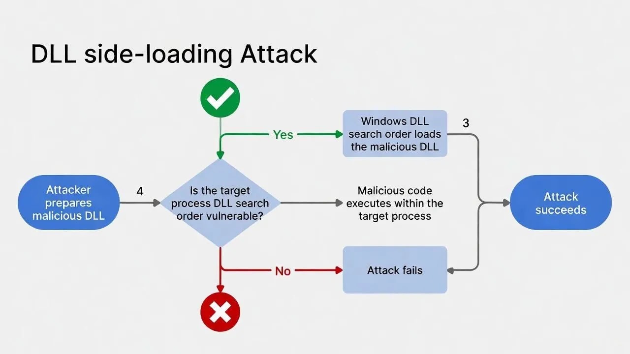 DLL sideloading attack (Source - Resecurity)