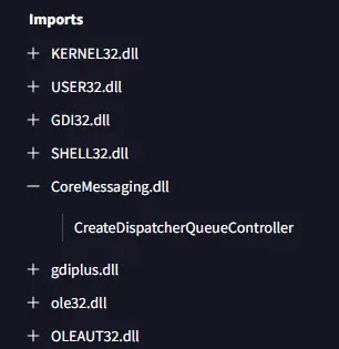 The identified DLLs (Source - VirusTotal)