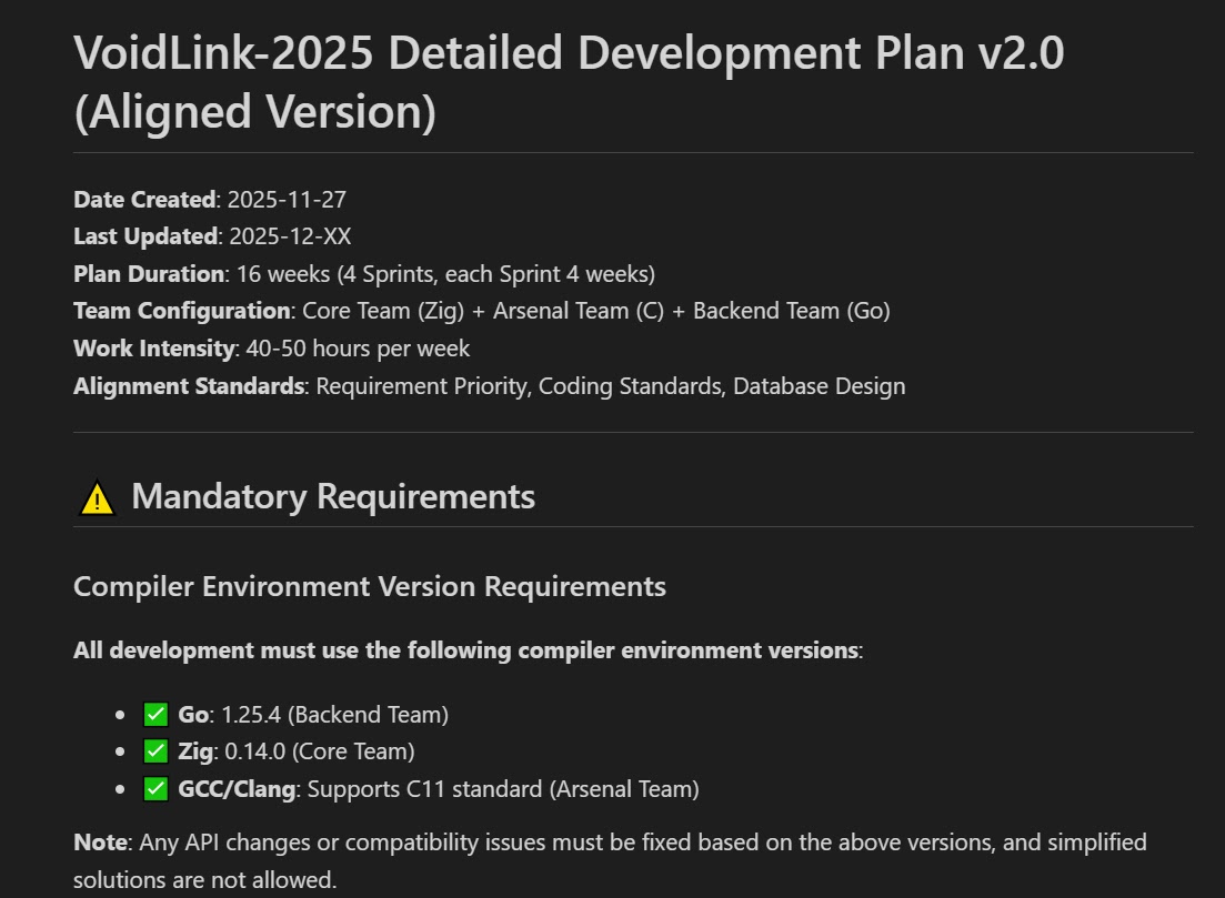 Translated development plan for three teams - Core, Arsenal and Backend (Source - Check Point)