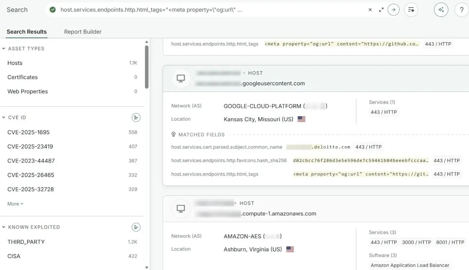 Exposed Chainlit servers online (source : zafran)