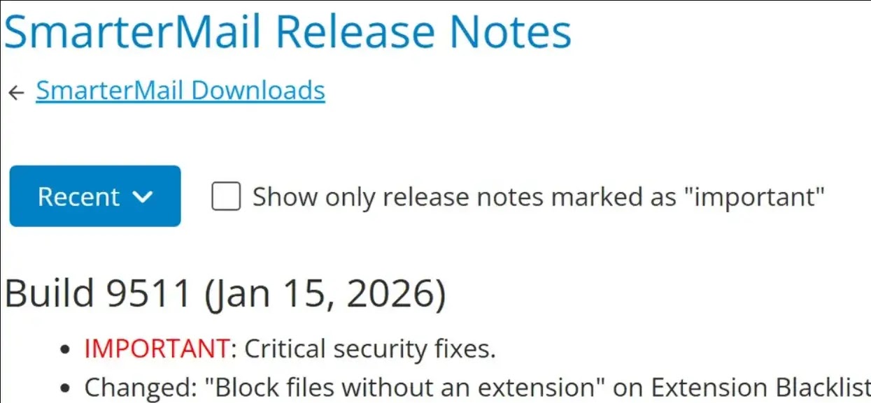 smartermail release notes ( source : watchtowr labs)