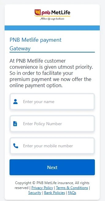 Fake PNB MetLife Payment Gateway (Source - Malwr-Analysis)