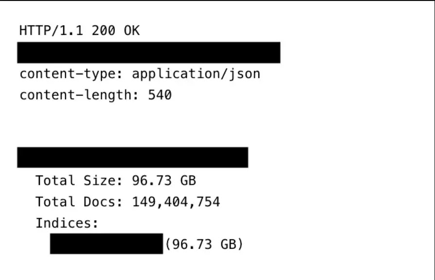  the total count of records and size of the exposed infostealer database(source : expressvpn )