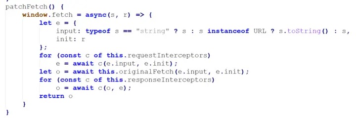 Fetch API Hooking (Source - LayerX Research)