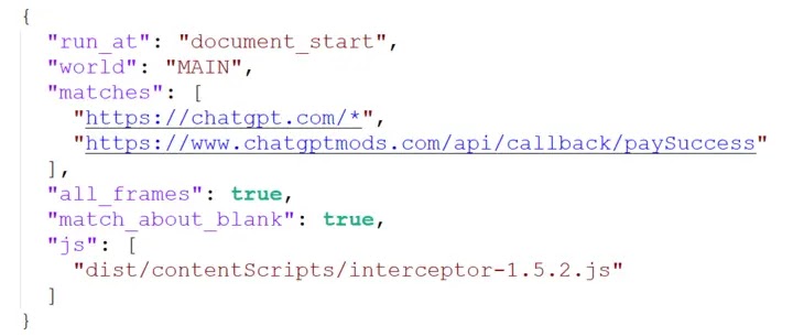 MAIN World Setting for Content Script (Source - LayerX Research)