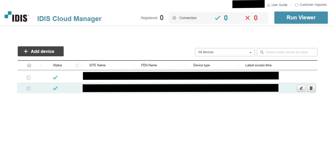 The IDIS Cloud Manager web portal dashboard (Source - Claroty)