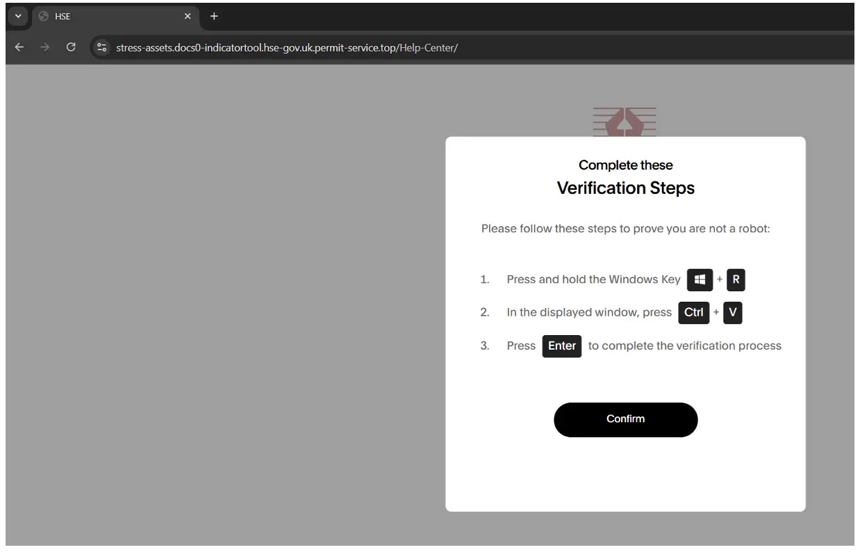 ClickFix steps (Source - Proofpoint)