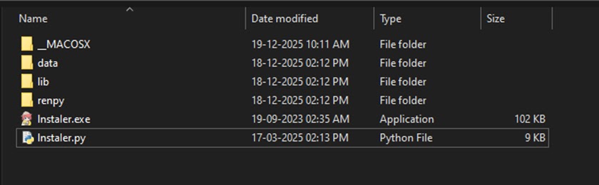 Files and directories dropped by zip (Source - Cyderes)