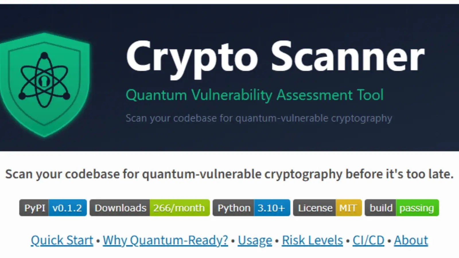 Crypto Scanner (source : pypi.org)