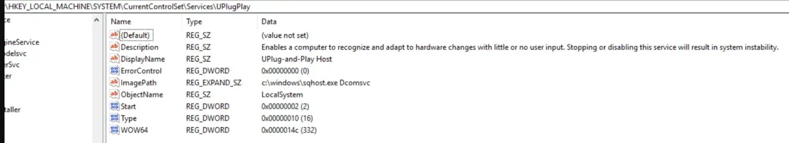 UPlugPlay Windows Service (source : esentire)
