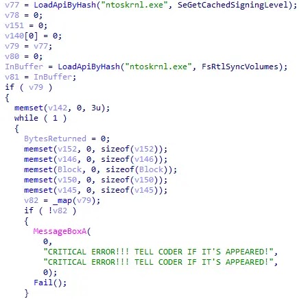 CardSpaceKiller's Code Addressing Edge Cases for Customers (Source - Welivesecurity)