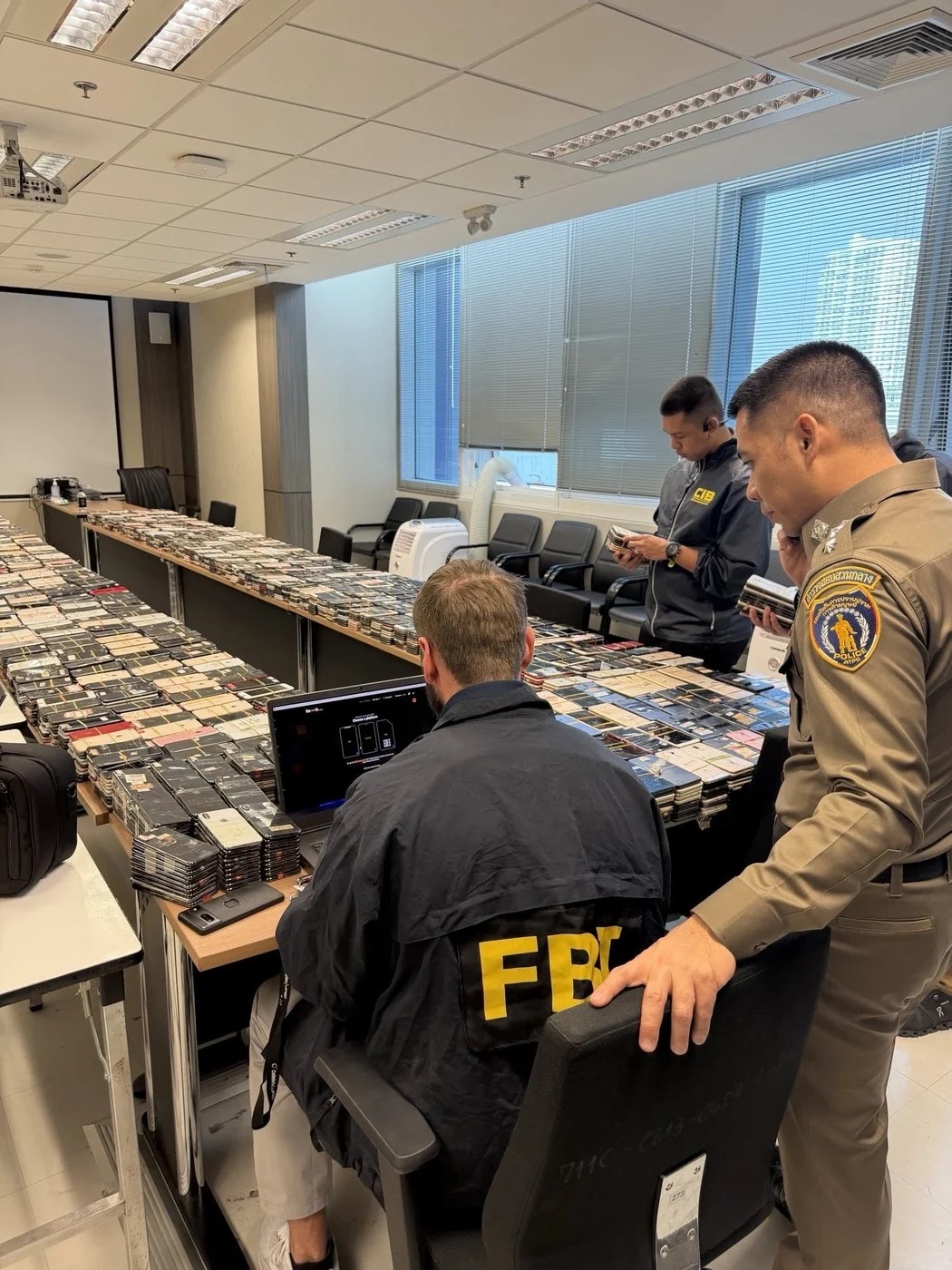 Seized phones (Source - FBI.gov)