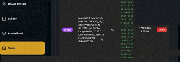 Stolen Information View (Source - LevelBlue)