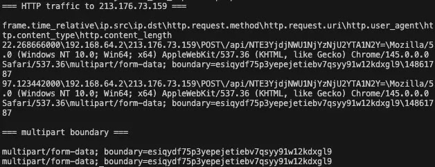 Communication and Screenshot Exfiltration (Source - Netskope)