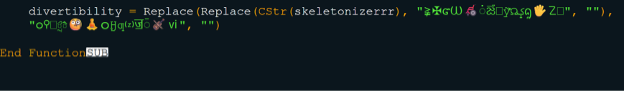 Name_File.vbs Unicode removal (Source - LevelBlue)