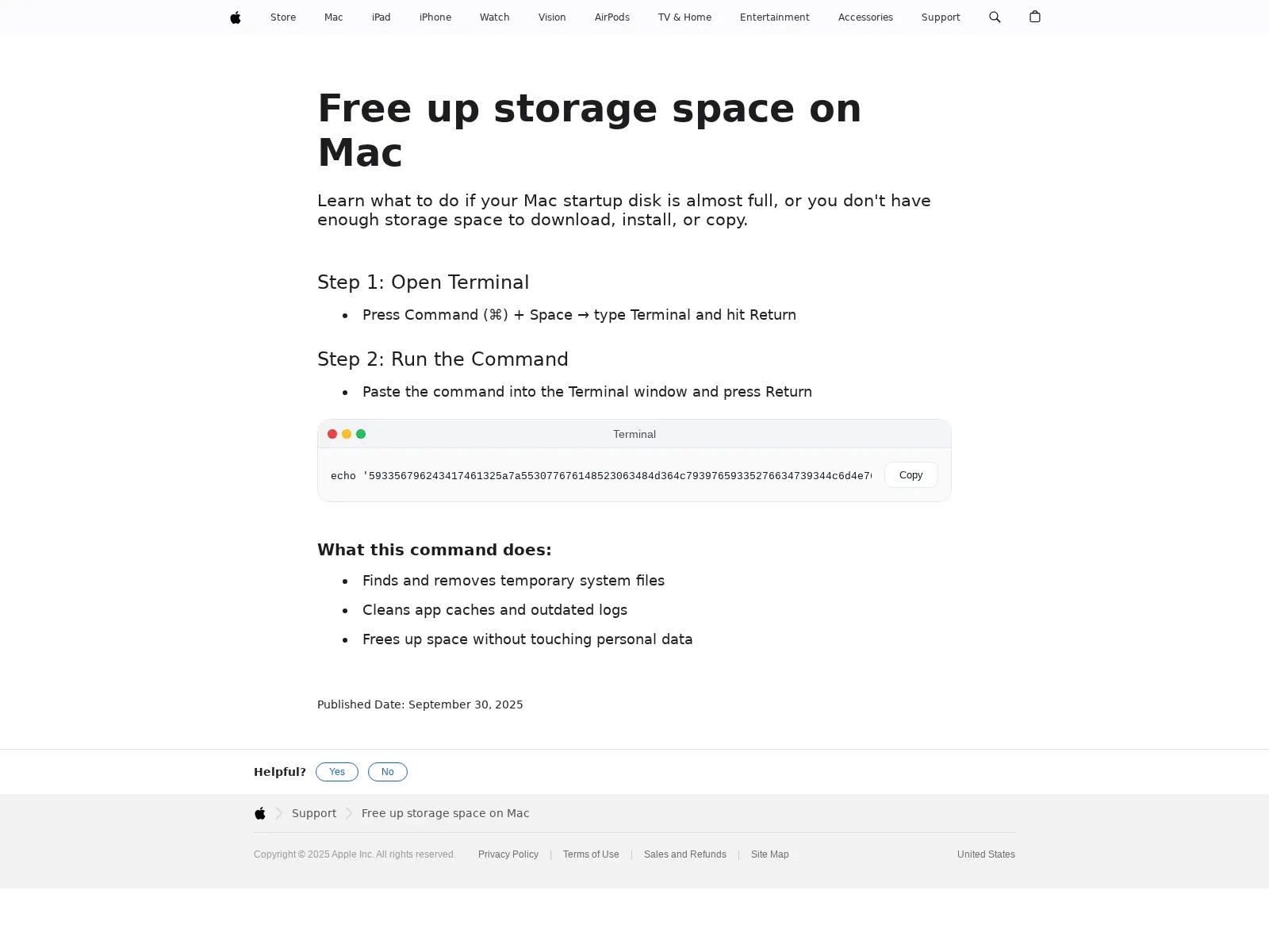 Landing Page for mac-os-helper[.]com (Source - RecordedFuture)