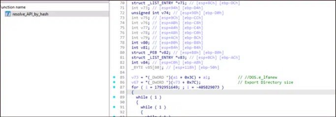 PE Export Table (Source - CyberProof)