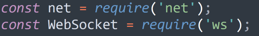 Importing the net and ws Modules (Source - BlackPoint)