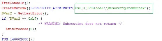 Mutex Creation (Source - K7 Security Labs)