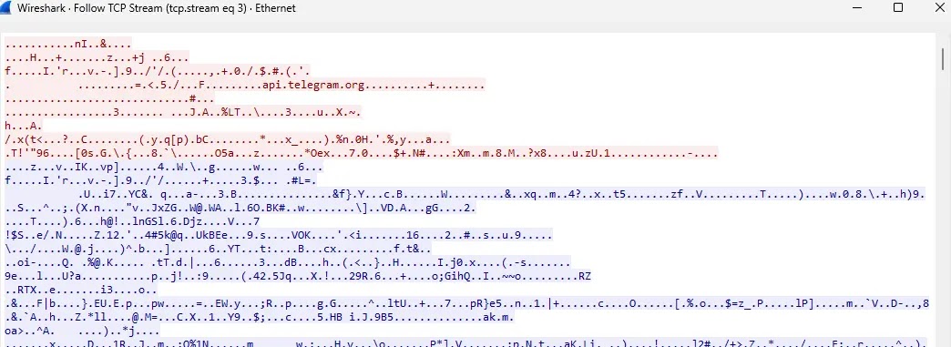 Command-and-Control Traffic Observed in Wireshark (Source - K7 Security Labs)