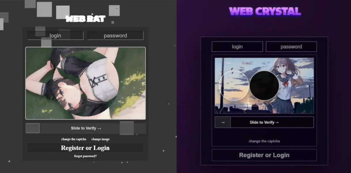 WebRAT - Panel layout similarities (Source - Securelist)
