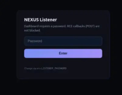 NEXUS Listener Login Prompt(source : Cisco Talos )