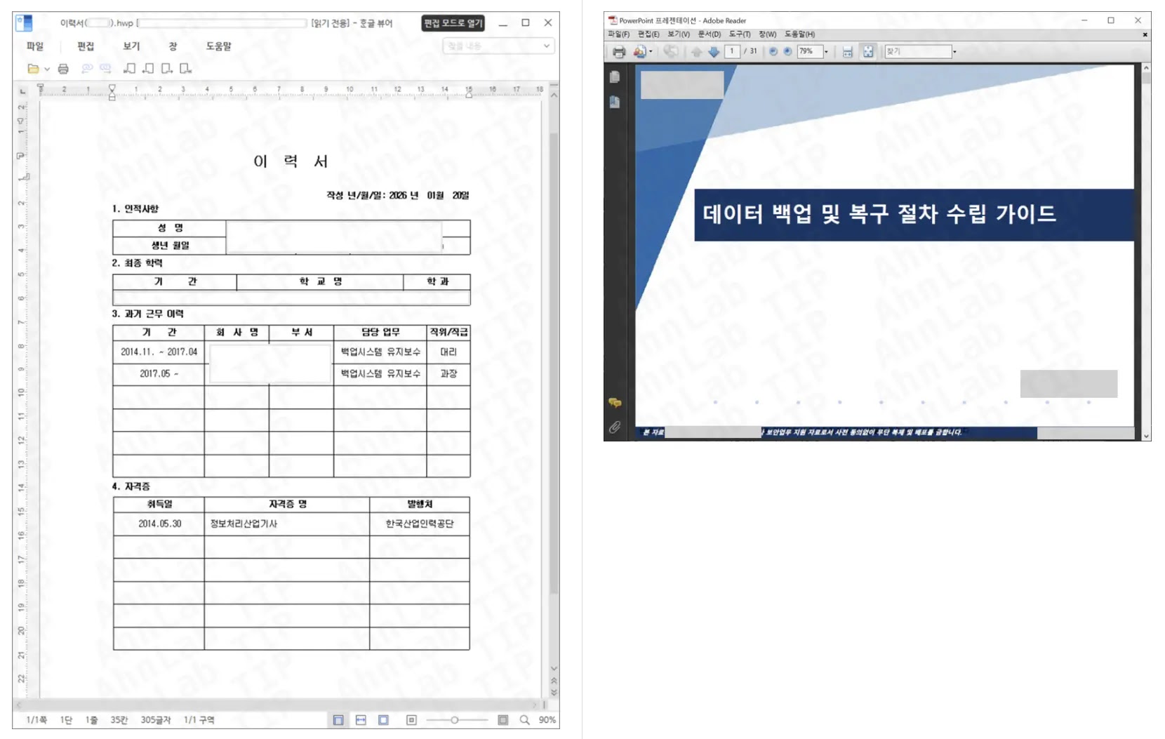 Normal Decoy File (Source - ASEC)