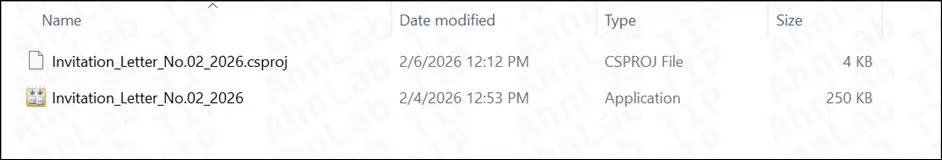 Attachment inside phishing email (Source - ASEC)