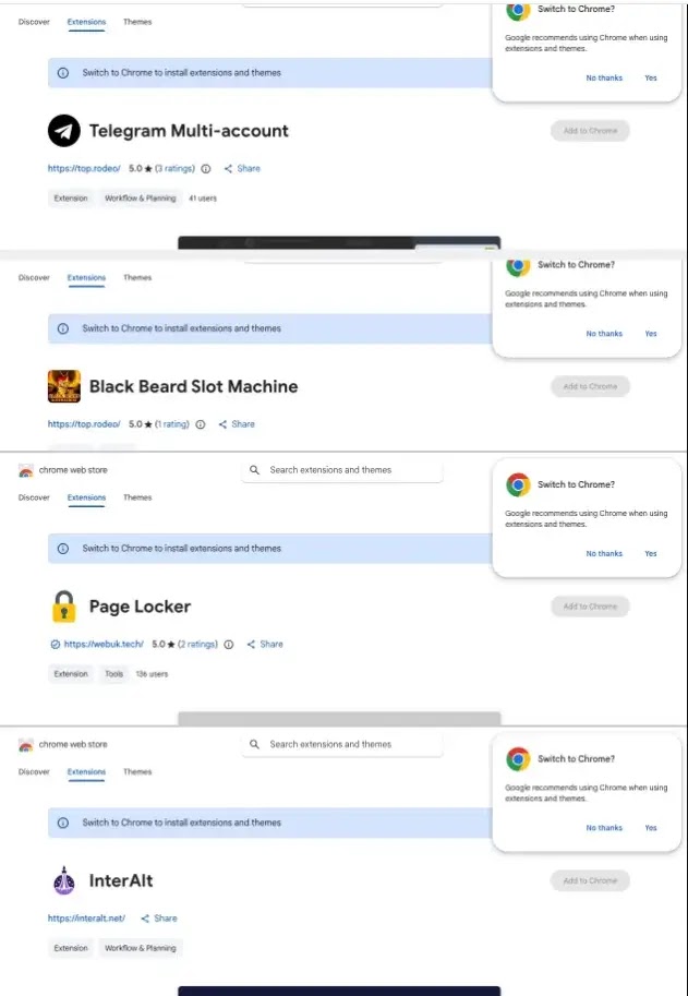 Chrome Extensions Steal User Data
