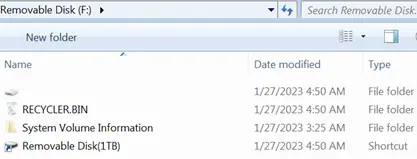 With display enabled for hidden and system files, the 'tidy' view changes (Source - Sophos)