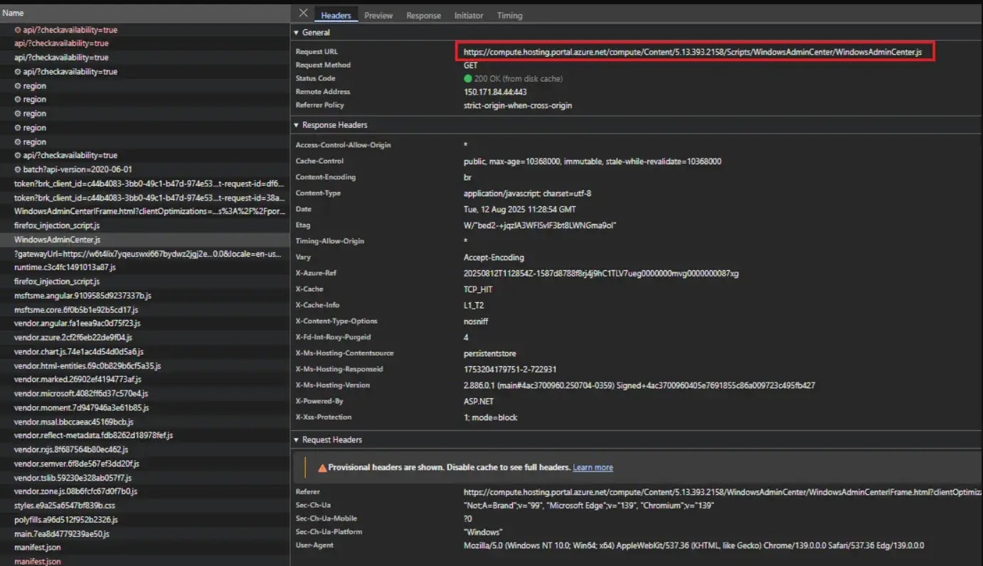 The waconazure app runs in the Azure portal via an iframe(source : cymulate)