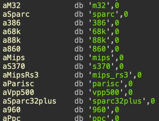 Parsing the architecture information response from the victim host (Source: Fortinet)