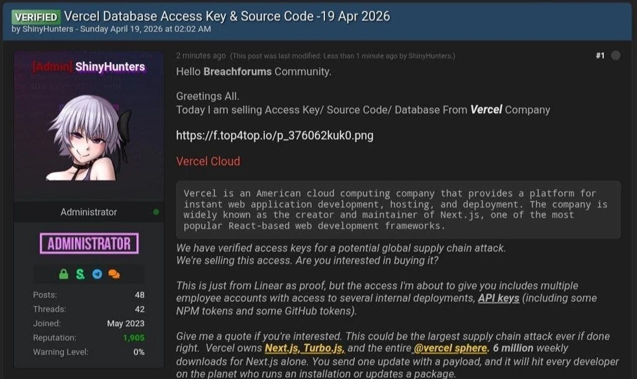 Vercel Data Breach