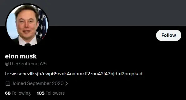 The Gentlemen RaaS X - Twitter account (Source - Check Point)