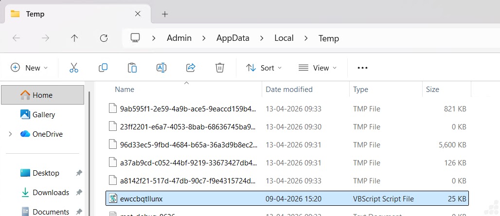 VB File dropped location (Source - Point Wild)
