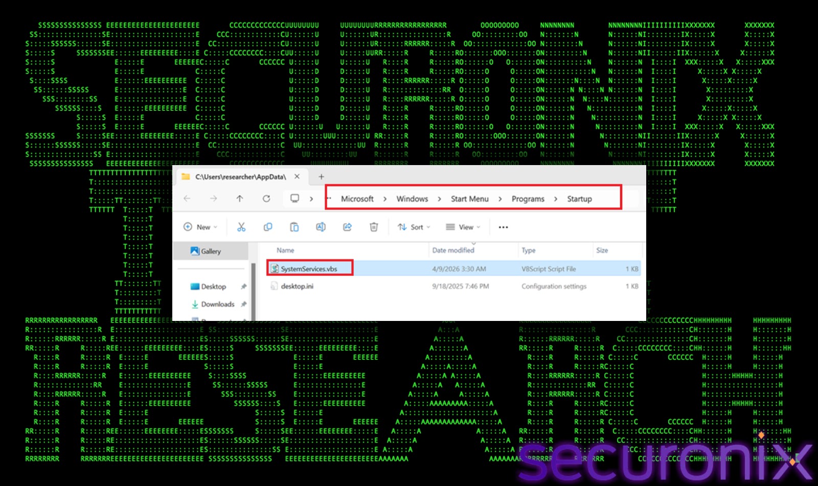 Startup folder (Source - Securonix)